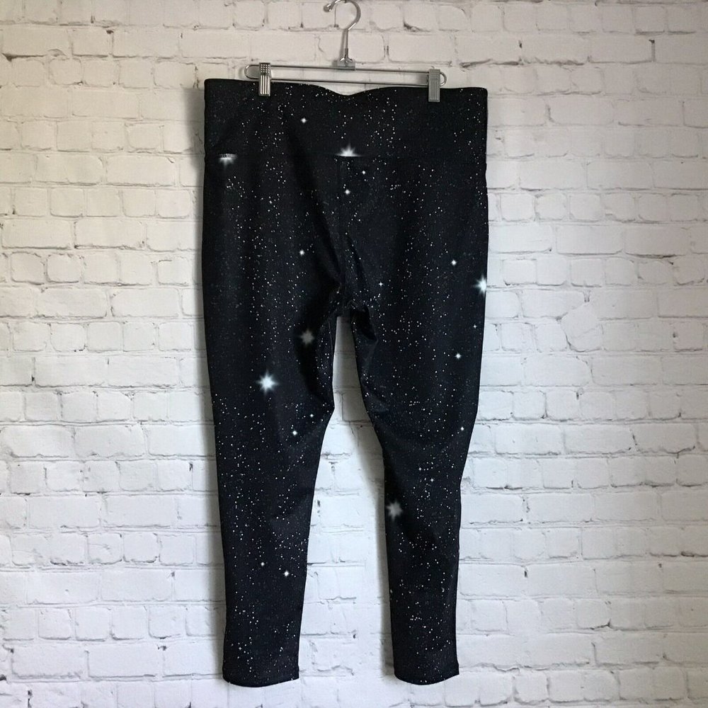Xersion Cropped Outer Space Celestial Leggings Xl… - image 3
